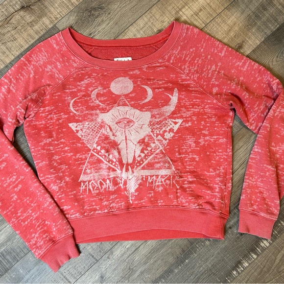 Billabong Moon Magic Coral Graphic Sweatshirt |  size Small - Picture 2 of 8
